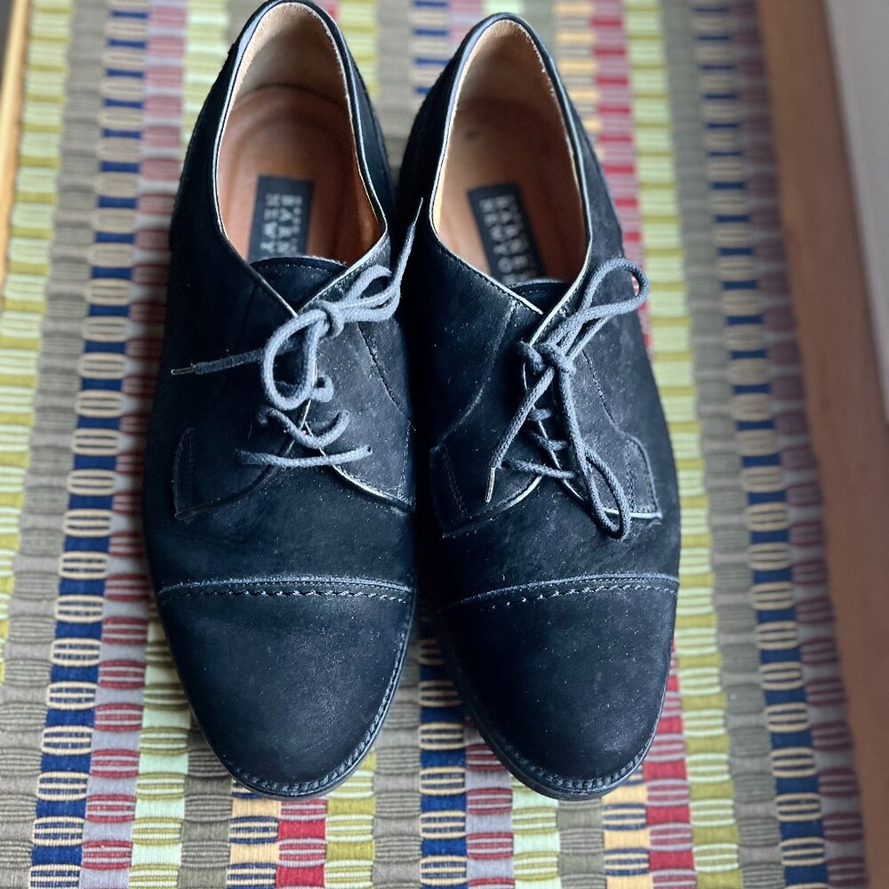 Italian Black Suede Men's Dress Shoes from Barneys NY